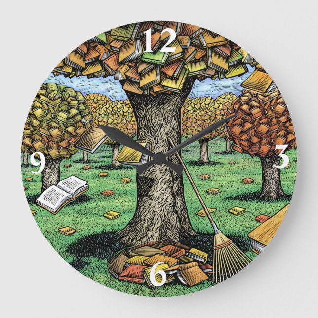 Horloge d'arbre de livre (Recto)