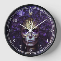 Horloge d'art de Goth Queen Imaginaire