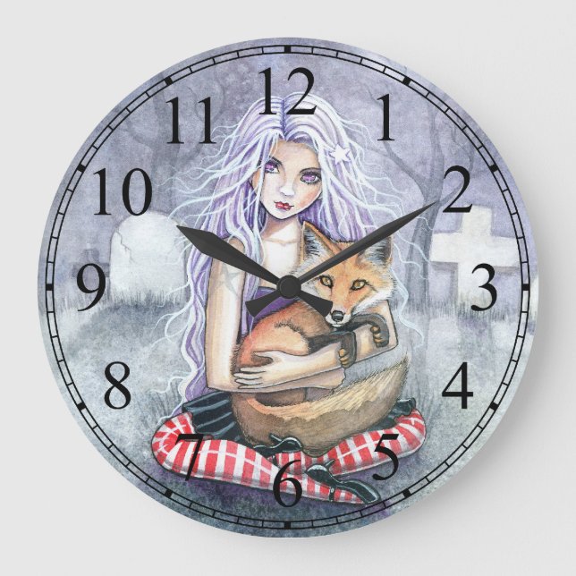 Horloge d'art gothique de l'Imaginaire Fox Fairyta (Recto)