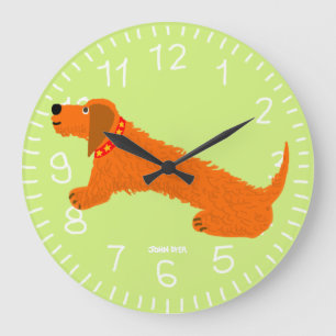 Horloge d'art : John Dyer Saucisse Chaux de chien