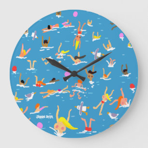 Horloge d'art : Nageurs de tinctorial de John