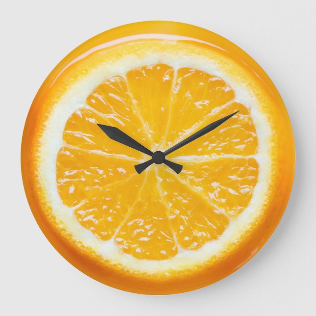 Horloge d'art réaliste et orangé (Recto)