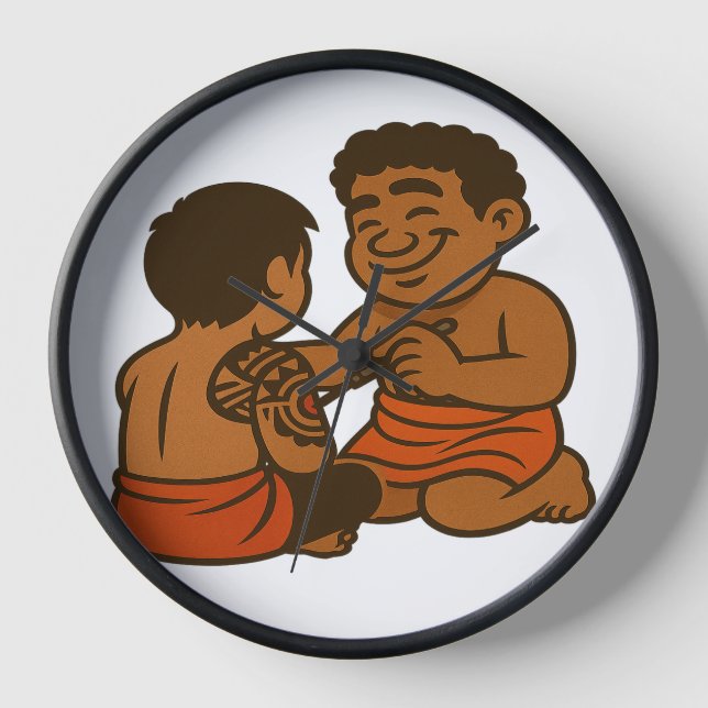 Horloge d'artiste Dumi Tatau (Recto)