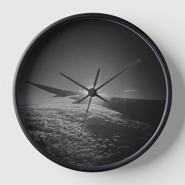 Horloge d'avion en N&B (Recto)