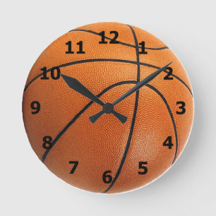 Horloge de basket-ball avec nombre