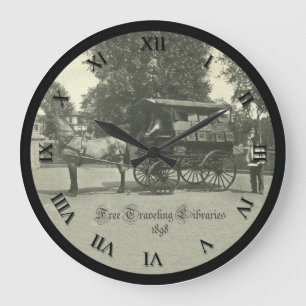 Horloge de bibliothèque vintage