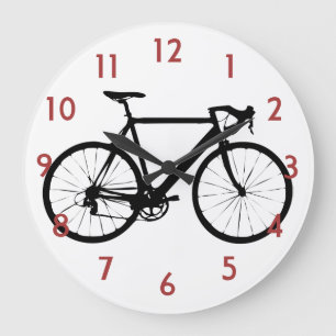 Horloge de bicyclette - horloge murale de vélo de