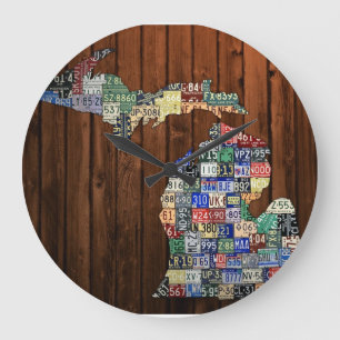 Horloge de carte de plaque minéralogique des