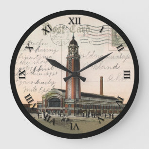 Horloge de carte postale de Cleveland Ohio -