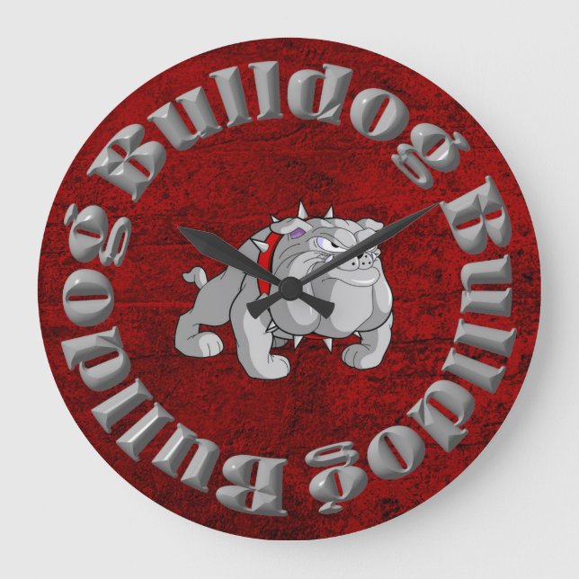 HORLOGE DE CARTOON GRAS BULLDOG (Recto)