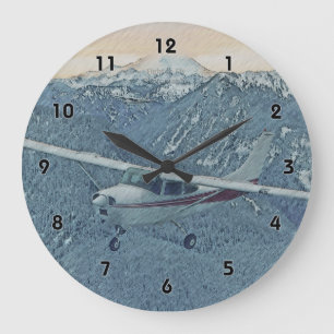Horloge de Cessna - de mont Rainier