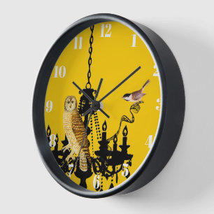Horloge de Chandelier Jaune Chickadee Chandelier P