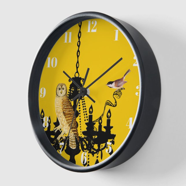 Horloge de Chandelier Jaune Chickadee Chandelier P (Angle)