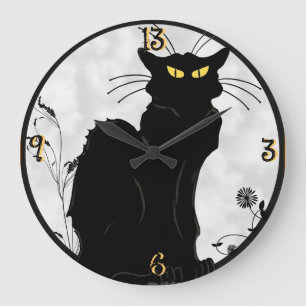 Horloge "de chat noir"