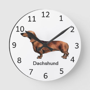 Horloge de chien Dachshund