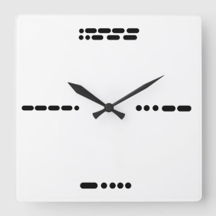 Horloge de code Morse 3, 6, 9, 12