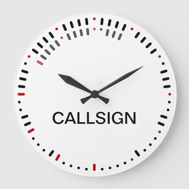 Horloge de code Morse élégant (Recto)