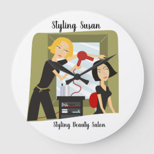 Horloge de coiffeur de salon de beauté
