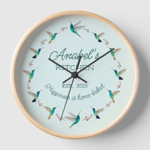 Horloge de colibri personnalisée