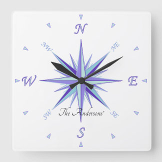 Horloge de conception Rose éolien