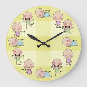 Horloge de crèche de Manger-Sommeil-Dunette-Bébé