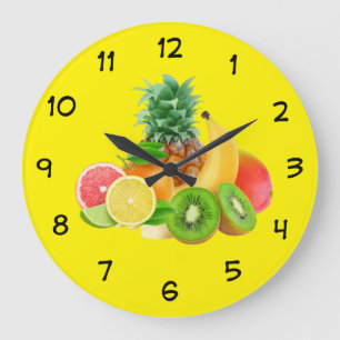 Horloge de cuisine à fruits