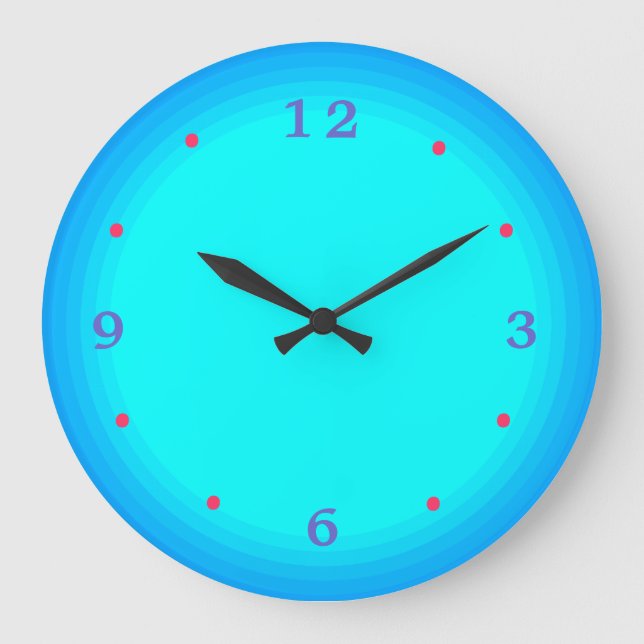 Horloge de cuisine Aqua/vert/ Bleu Rouge > (Recto)