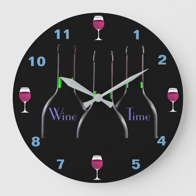 Horloge de cuisine de temps de vin (Recto)