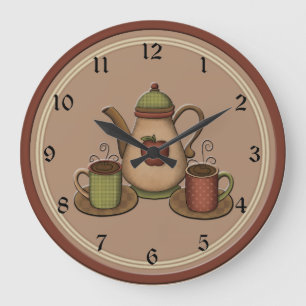 Horloge de cuisine du café de campagne
