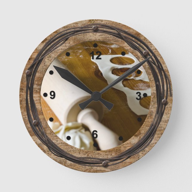Horloge de Cuisine rustique (Recto)