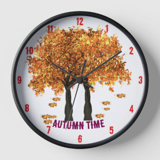 Horloge de cuisine Temps d'automne