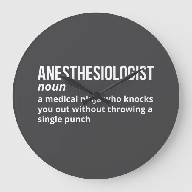 Horloge de définition de l'Humour anesthésiste (Recto)