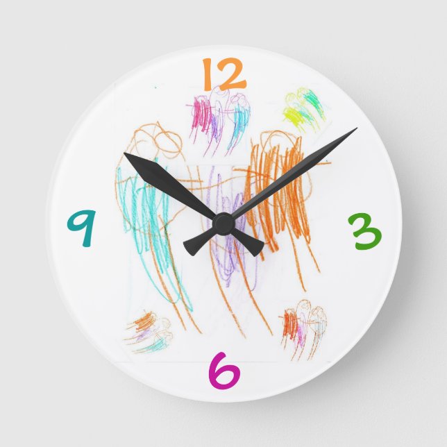 Horloge de dessin de crayon (Recto)