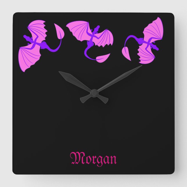 Horloge de dragon violet (Recto)