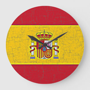 Horloge de DRAPEAU de l'ESPAGNE