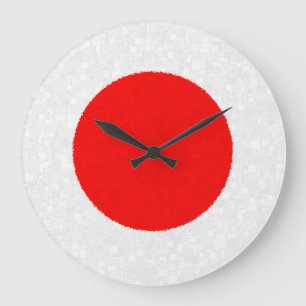 Horloge de DRAPEAU du JAPON
