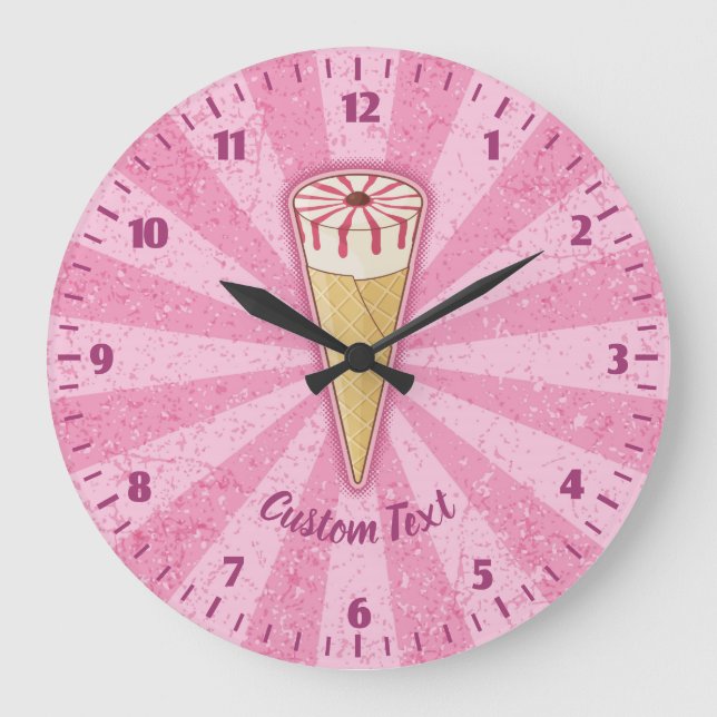 Horloge de glace en cône de sucre (Recto)