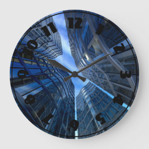 Horloge de gratte-ciel de ville