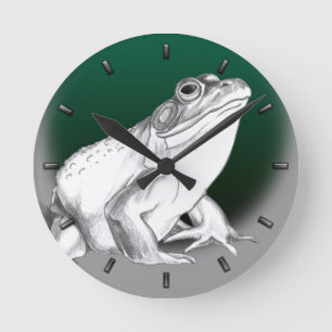 Horloge de grenouille Taureau Frog Horloge murale