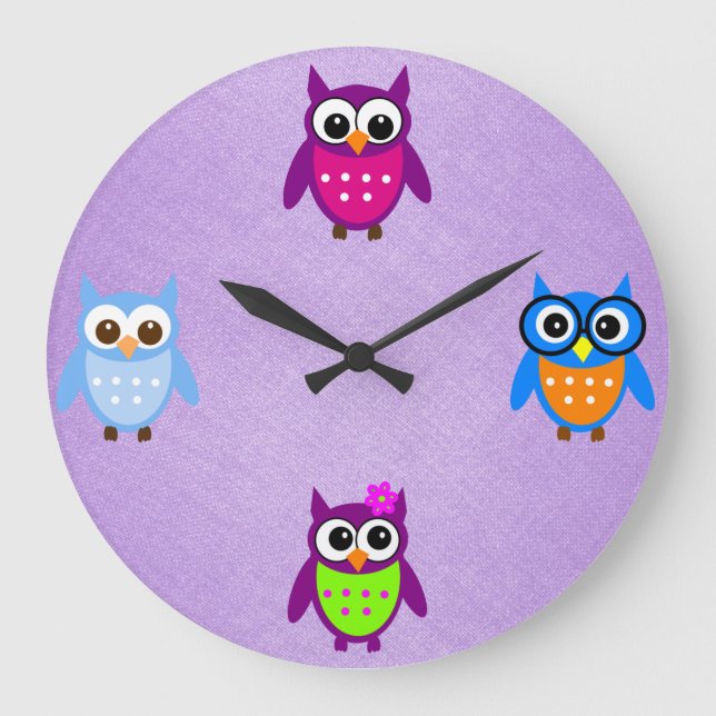 Horloge de hibou mignonne et tendance (Recto)