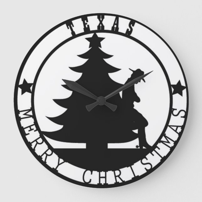 Horloge de Joyeux Noël du Texas (Recto)