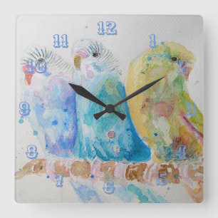 Horloge de la chambre 3 Budgie Budgerigar