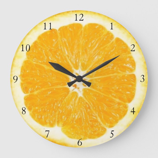 Horloge de la cuisine aux fruits orange (Recto)