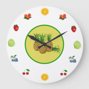 Horloge de la cuisine de fruits
