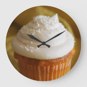 Horloge de la cuisine de la vanille Cupcake