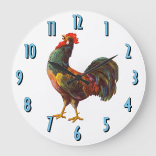 Horloge de la cuisine de l'horloge de l'affiche Vi