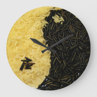 Horloge de la cuisine du riz Yin Yang