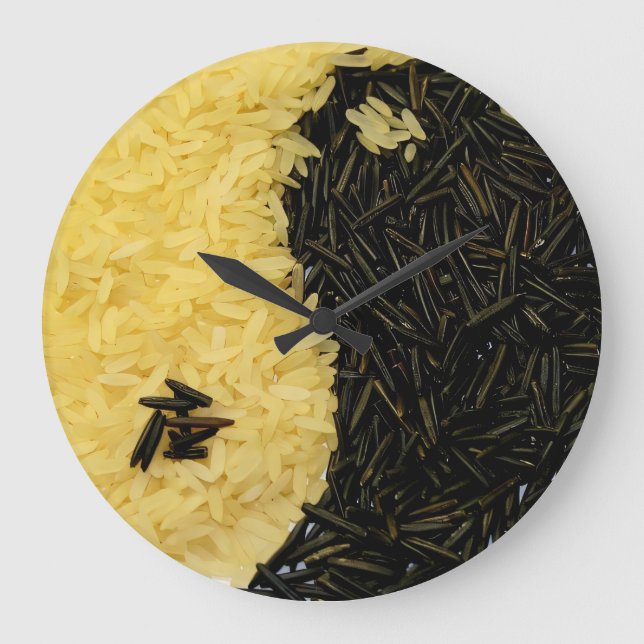 Horloge de la cuisine du riz Yin Yang (Recto)