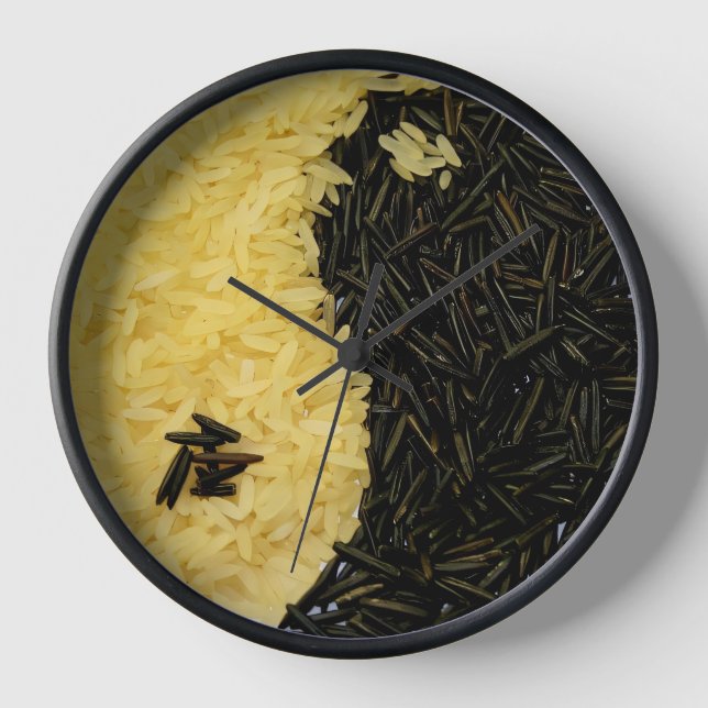 Horloge de la cuisine du riz Yin Yang (Recto)