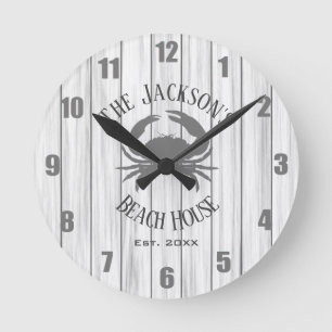 Horloge de la maison de plage personnalisée